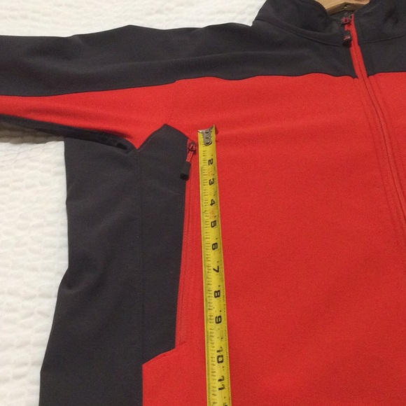EUC Mens The North Face TNF Apex Summit Series XL Red/ Dark Gray Jacket - Picture 8 of 16